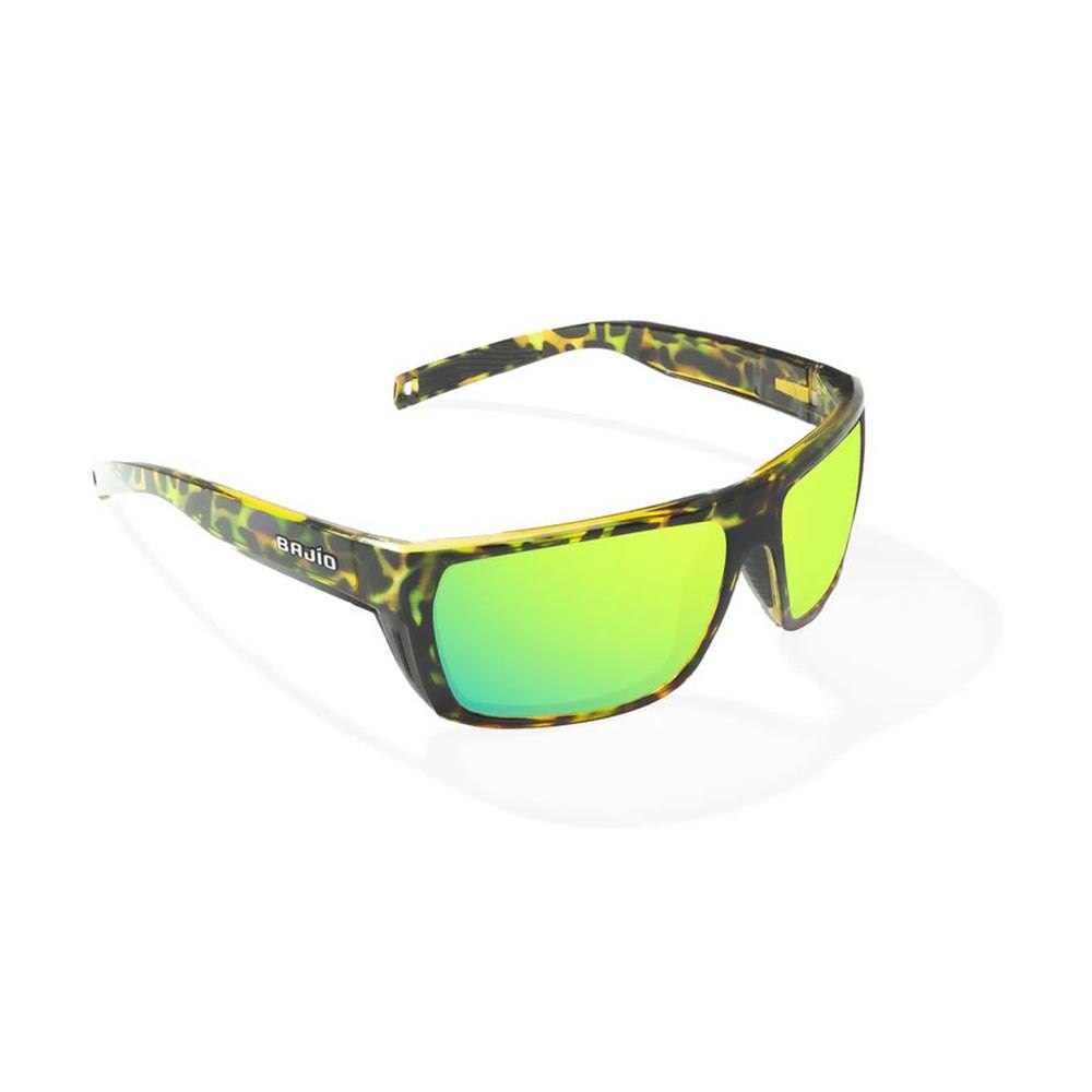 Bajio Palometa Sunglasses Polarized in Green Rock Glass with Green Mirror Plastic